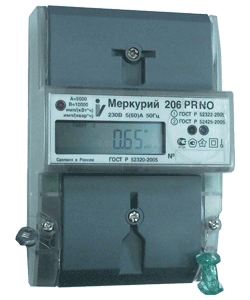 Счетчик электроэнергии  однофазный многотарифный Меркурий 206 RN